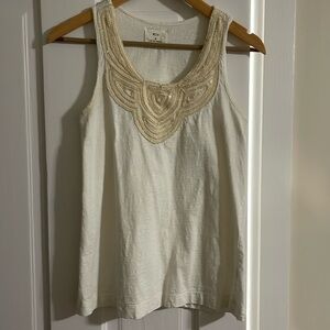 Pins and Needles gold threading top